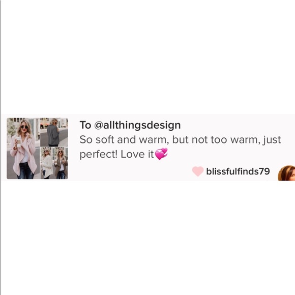 Blush Pink Fuzzy Warm Waterfall Open Cardigan - Picture 5 of 5